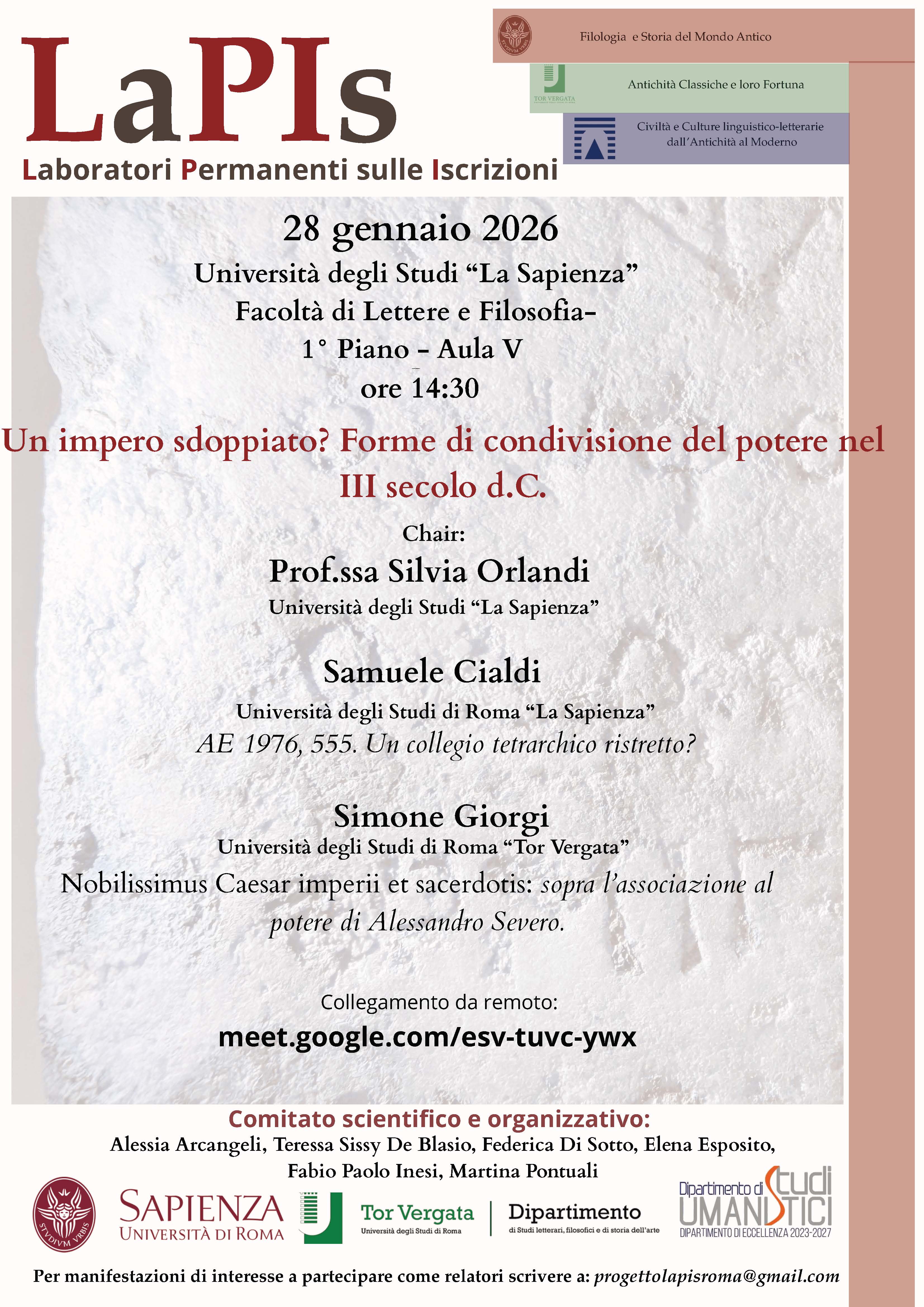 Lapis-Laboratori Permanenti sulle Iscrizioni